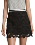 Design Lab Lord & Taylor Textured Lace Skirt