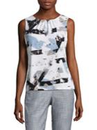 Calvin Klein Pleated Abstract Shell