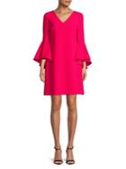 Eliza J Classic Bell-sleeve Sheath Dress