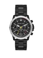 Michael Kors Theroux Chronograph Black Ip Stainless Steel Watch
