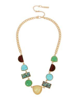 Kenneth Cole New York Rough Luxe Multi-stone Studded Necklace
