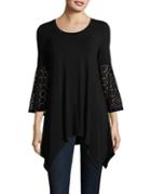 Context Lace Bell-sleeve Top