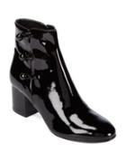 Ivanka Trump Parin Patent Leather Ankle Boots