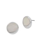 Kenneth Cole Shell Inlay Mother-of-pearl & Shell Stud Earrings