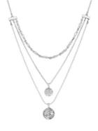 Lucky Brand Golden Hour Crystal Three-layer Necklace