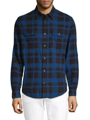 Calvin Klein Jeans Checked Long-sleeve Button-down Shirt