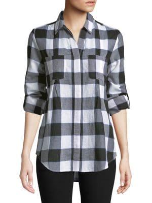 Lord & Taylor Petite Nancy Plaid Cotton Shirt