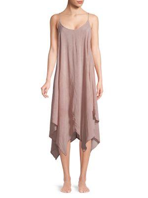 Elan Spaghetti-strap Handkerchief Coverup Dress