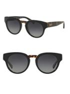 Ralph By Ralph Lauren Eyewear 50mm Round Tortoise Shell Sunglasses