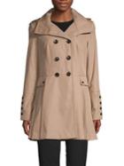 Calvin Klein Hooded Double-breasted Coat