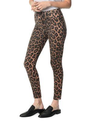 Joe's Jeans Charlie Leopard Printed Skinny Jeans