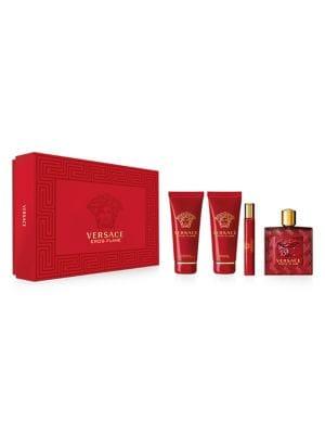 Versace Eros Flame Eau De Parfum 4-piece Set - $192 Value