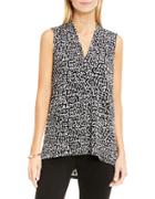 Vince Camuto Fluttering Notes Printed Top
