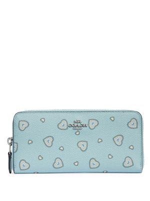 Coach Heart-print Accordion Zip-around Wallet