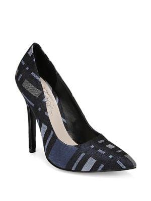 Fergie Alexi Plaid Fabric Pointy Pumps