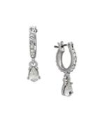 Givenchy Crystal Hoop Drop Earrings