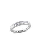 Sonatina Diamond Bridal 14k White Gold And Channel Set Diamond Anniversary Band Ring