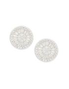 Lord & Taylor Crystal & Sterling Silver Round Stud Earrings