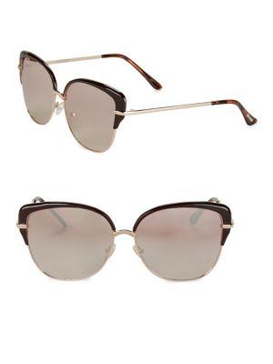 Steve Madden 60mm Cat Eye Sunglasses