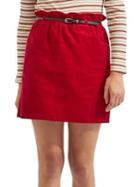 Miss Selfridge Belted Corduroy Paperbag Skirt