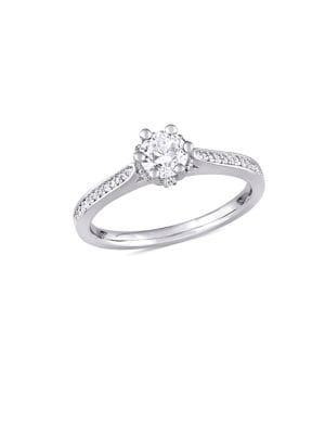 Sonatina Diamond Bridal 14k White Gold Diamond Engagement Ring