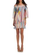 Trina Turk Amaris Off-the-shoulder Printed Georgette Dress