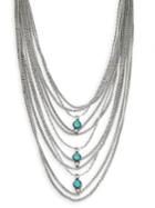 Design Lab Lord & Taylor Layered Beaded Chain Necklace