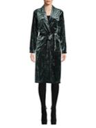 Caara Velvet Wrap Coat