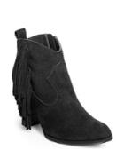 Steve Madden Ohio Fringed Suede Ankle Boots