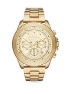 Michael Kors Theroux Chronograph Gold-tone Stainless Steel Watch