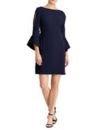 Lauren Ralph Lauren Bell-sleeve Stretch Crepe Dress