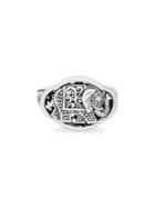 Lord & Taylor 925 Sterling Silver Elephant Scrollwork Ring