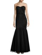 Adrianna Papell Strapless Trumpet Gown