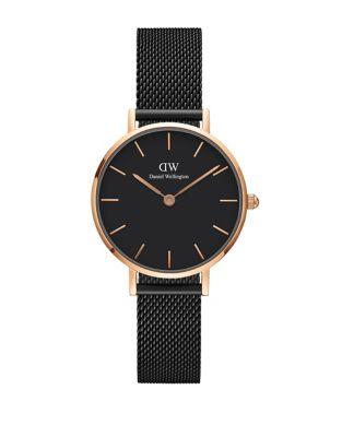 Daniel Wellington Classic Petite Ashfield Rose Goldtone And Mesh Strap Watch, 28mm