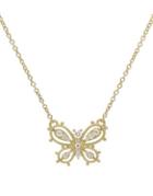 Ripka Juliette Butterfly Diamond And 14k Gold Necklace