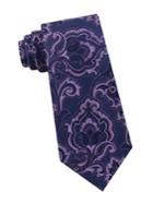 Michael Kors Intricate Outlined Paisley Printed Silk Tie