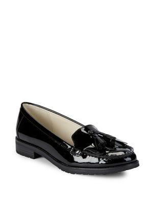 Anne Klein Batilda Tassel Patent Leather Loafers