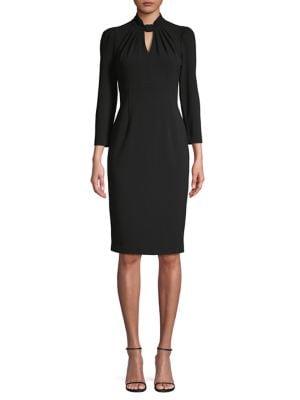 Calvin Klein Twisted-neckline Sheath Dress