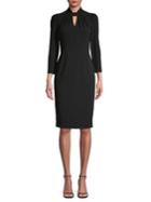 Calvin Klein Twisted-neckline Sheath Dress