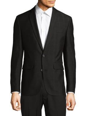 Lord Taylor Monochrome Plaid Sports Coat