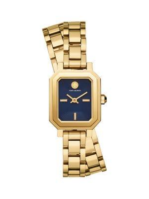 Tory Burch Robinson Stainless Steel Double-wrap Bracelet Watch