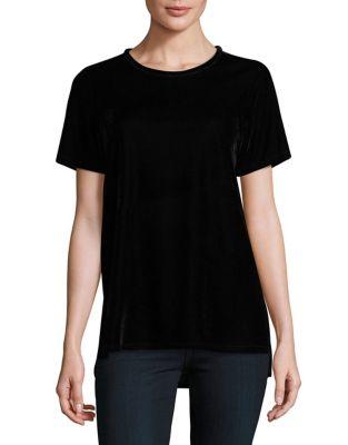 Two By Vince Camuto Velvet Roundneck Tee