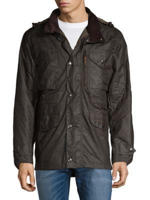 Barbour Hooded Waxed Jacket