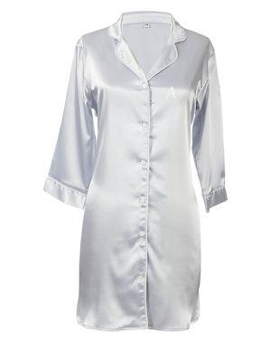 Cathy's Concepts Gifts For Her Personalized Satin Night Shirt