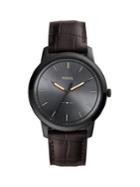 Fossil The Minimalist 3-hand Stainless Steel & Leather-strap Watch