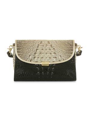 Brahmin Mercury Crescent Lana Leather Shoulder Bag