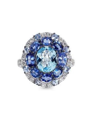 Marco Moore 14k White Gold & Multi-stone Ring