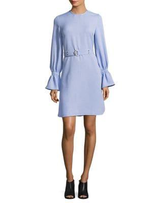 Ellen Tracy Long-sleeve Belted Dress