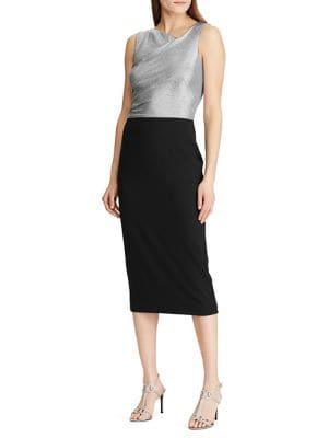 Lauren Ralph Lauren Shimmer Crepe Dress