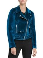 Marc New York Rockaway Velvet Moto Jacket